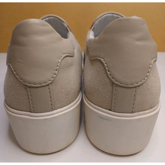 Naturalizer Sz 9 Marianne 2.0 Off White Slip-On Suede Leather Comfort Sneakers - Picture 12 of 16